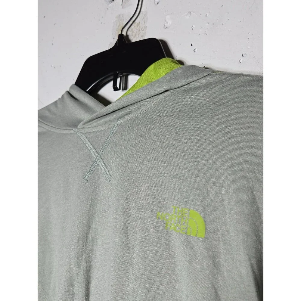 The North Face Mens Flashdry Long Sleeve Pullover Top‎ Size Medium Hood Active